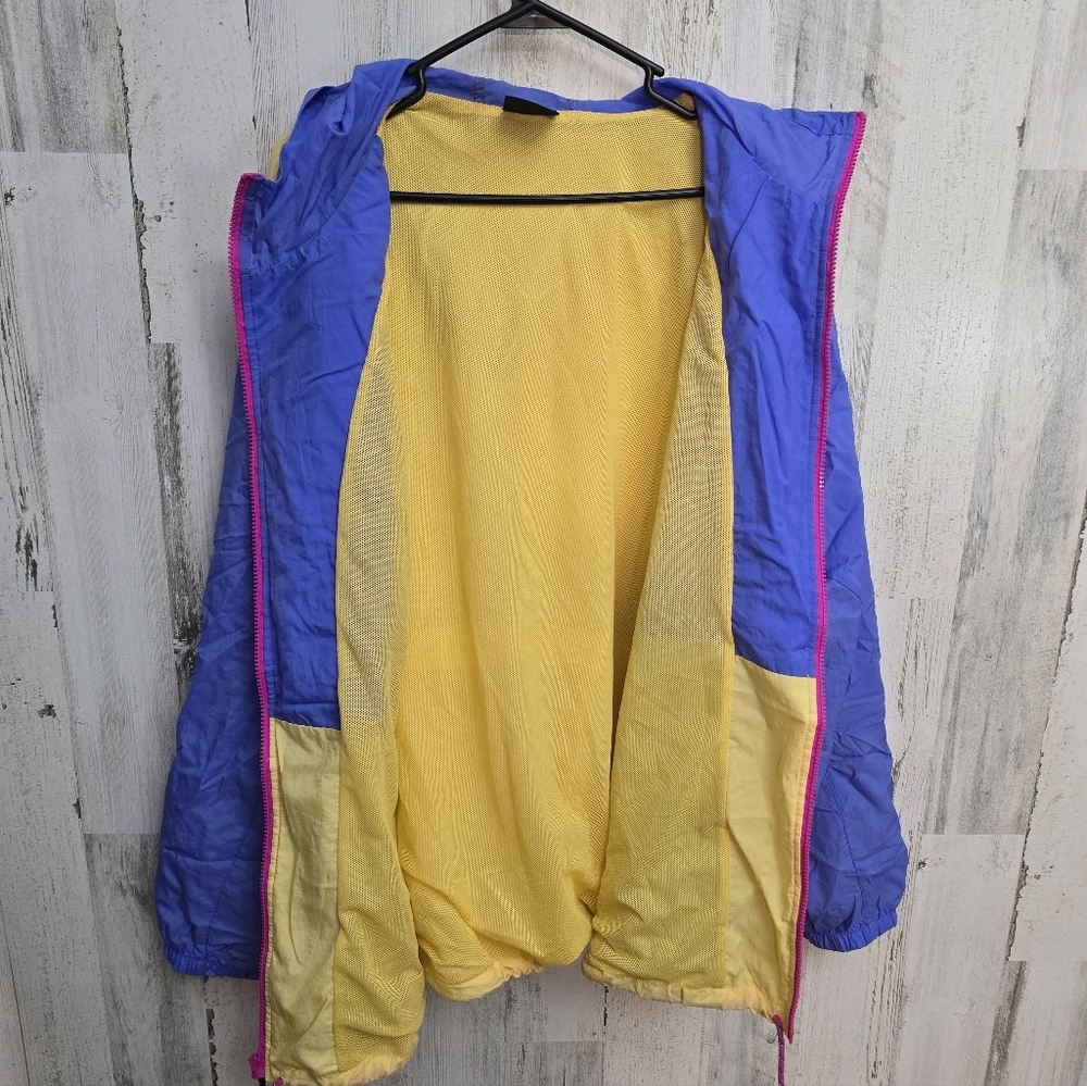Nike Blue and Yellow Windbreaker Jacket Womens Plus Size 3X - Picture 7 of 9